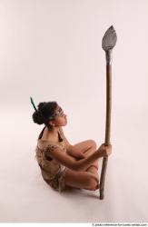 ANISE SITTING POSE WITH SPEAR